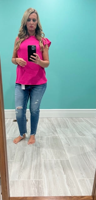 Ruffle Short Sleeve Top