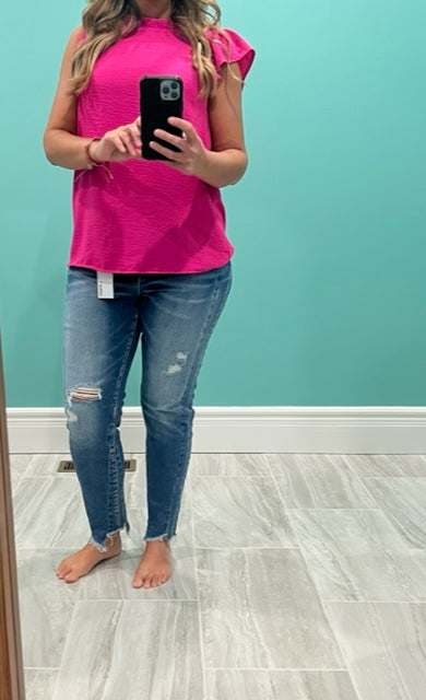 Ruffle Short Sleeve Top