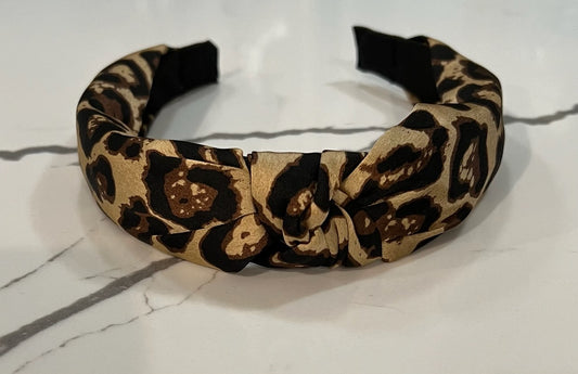 Leopard Knot Headband